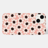 Cute Pink Daisy Flower Pattern Case-Mate iPhone Case (Achterkant (horizontaal))