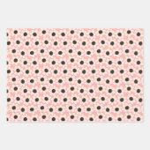 Cute Pink Daisy Flower Pattern Inpakpapier Vel (Voorkant 3)