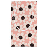 Cute Pink Daisy Flower Pattern Klein Cadeauzakje (Voorkant)