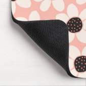 Cute Pink Daisy Flower Pattern Muismat (Hoek)