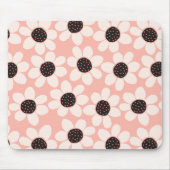 Cute Pink Daisy Flower Pattern Muismat (Voorkant)