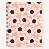 Cute Pink Daisy Flower Pattern Notitieboek (Voorkant)