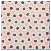 Cute Pink Daisy Flower Pattern Stof (Swatch)