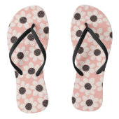 Cute Pink Daisy Flower Pattern Teenslippers (Voetbed)