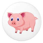 Cute Pink Design Ceramic Knop (Voorkant)