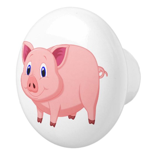 Cute Pink Design Ceramic Knop (Rechts)