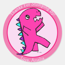 Cute Pink Dinosaur