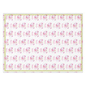 Cute Pink Dinosaur Scooter Balloons Girl Party Tafelkleed (Voorkant (Horizontaal))