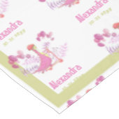 Cute Pink Dinosaur Scooter Balloons Girl Party Tafelkleed (Gekanteld)