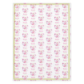 Cute Pink Dinosaur Scooter Balloons Girl Party Tafelkleed (Voorkant)