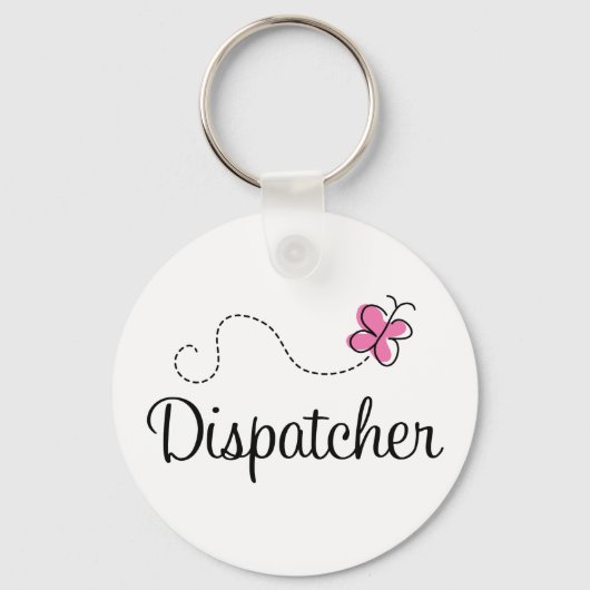 Cute Pink Dispatcher Sleutelhanger (Voorkant)