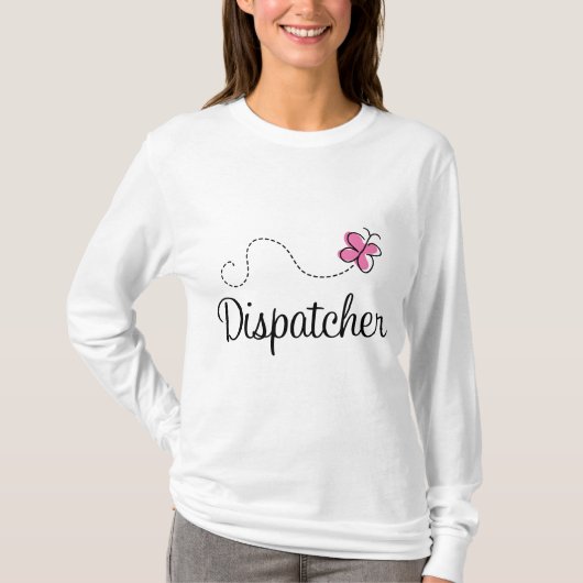 Cute Pink Dispatcher T-shirt (Voorkant)
