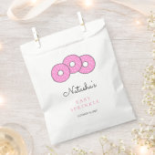 Cute Pink Donut Baby shower Sprinkle Bedankzakje (Geknipt)