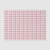 Cute Pink Dot Bunnies Pattern Tissuepapier (Voorkant)