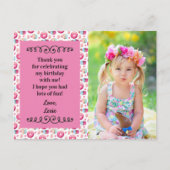 Cute Pink Doughnuts Cupcakes Birthday Hartelijk da Briefkaart (Voorkant)