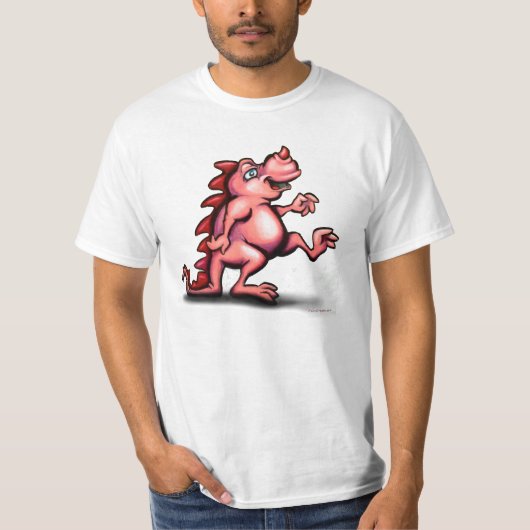Cute Pink Dragon T-shirt (Voorkant)