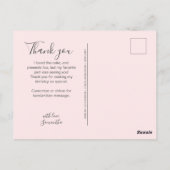 Cute Pink Drip Sprinkle Birthday Bedankt Briefkaart (Achterkant)