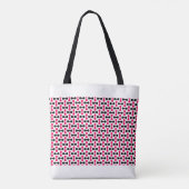cute pink dumbbell tote bag unisex (Achterkant)