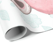 Cute Pink Easter Bunny Cadeaupapier (Rol Hoek)