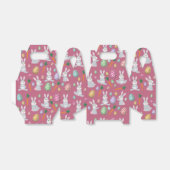 Cute Pink Easter Bunny Rabbit Patroon Bedankdoosjes (Uitgevouwen)