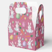 Cute Pink Easter Bunny Rabbit Patroon Bedankdoosjes (Geopend)