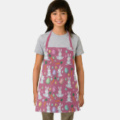 Cute Pink Easter Bunny Rabbit Patroon Schort (Insitu)