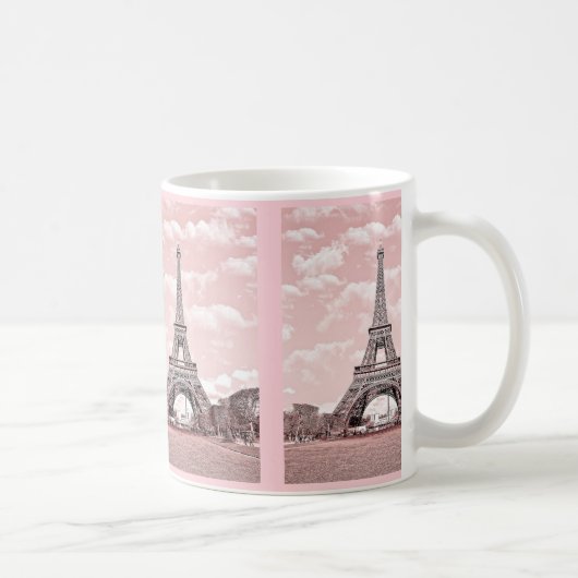 Cute Pink Eiffel Tower mok (Rechts)