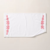 Cute Pink Elephant Bathroom Towel Set Bad Handdoek (Handdoek)