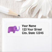 Cute Pink Elephant Etiket (Insitu)