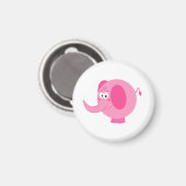 Cute Pink Elephant Magneet (Voorkant / Achterkant)
