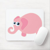 Cute Pink Elephant Muismat (Met muis)