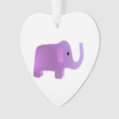 Cute Pink Elephant Ornament (voorkant)