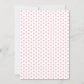 Cute Pink Elephant Polka Dots Baby shower by Mail Kaart (Achterkant)