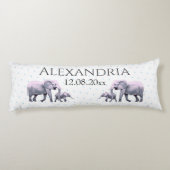 Cute Pink Elephant slaapkamer of crèche Lichaamskussen (Achterkant)