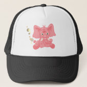 Cute Pink Elephant Trucker Pet (Voorkant)