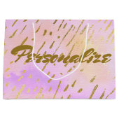 Cute Pink en Gold Groot Cadeauzakje (Voorkant)