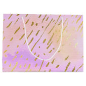 Cute Pink en Gold Groot Cadeauzakje (Achterkant)