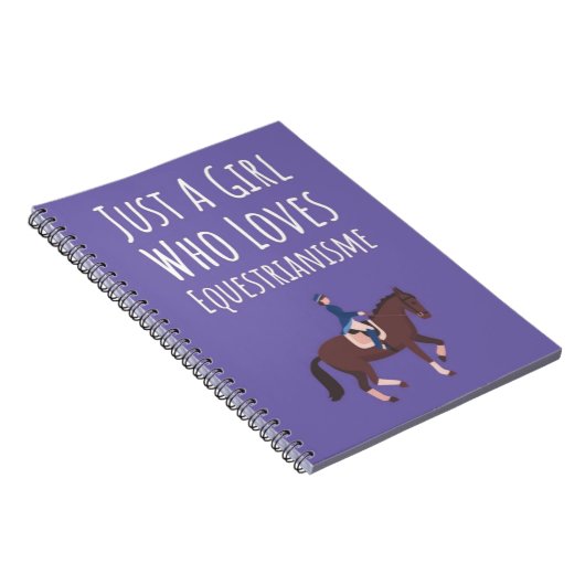 Cute Pink Equestrian Gifts For Baby Girls Kids  Notitieboek (Rechterzijde)