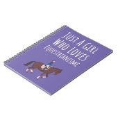 Cute Pink Equestrian Gifts For Baby Girls Kids  Notitieboek (Linkerzijde)