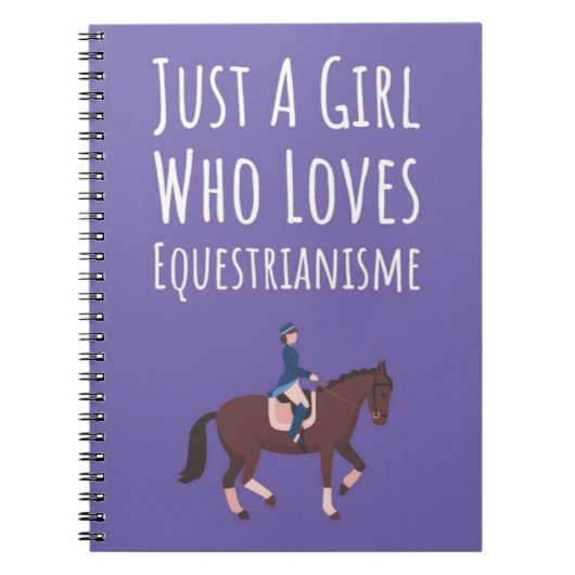 Cute Pink Equestrian Gifts For Baby Girls Kids  Notitieboek (Voorkant)