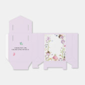 Cute Pink fairy Coquette primer cumpleaños Bedankdoosjes (Uitgevouwen)