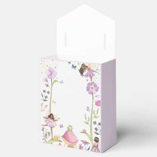 Cute Pink fairy Coquette primer cumpleaños Bedankdoosjes (Geopend)