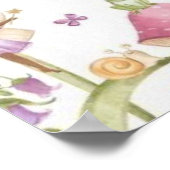 Cute Pink fairy Coquette primer cumpleaños Poster (Hoek)