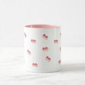 Cute Pink Feminine Coffee Cup Mok (Midden)