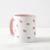 Cute Pink Feminine Coffee Cup Mok (Voorkant links)