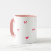 Cute Pink Feminine Coffee Cup Mok (Voorkant links)