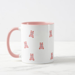 Cute Pink Feminine Coffee Cup Mok