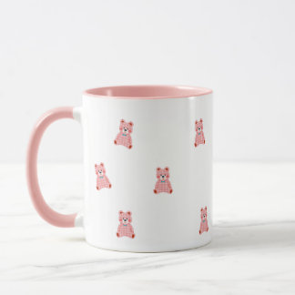 Cute Pink Feminine Coffee Cup Mok