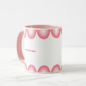 Cute Pink Feminine Coffee Cup Mok (Voorkant links)