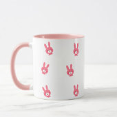 Cute Pink Feminine Coffee Cup Mok (Links)